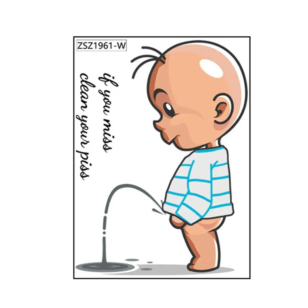 1 шт. забавные предупреждающие наклейки для унитаза детские украшения крышки