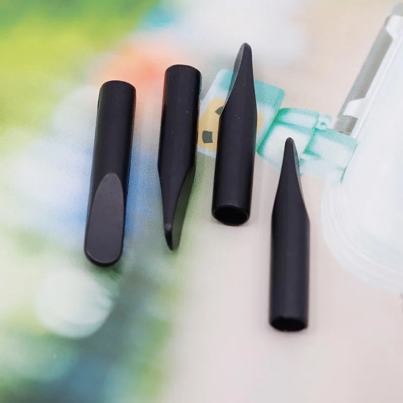 Coolstring Black Plastic Aglets 100pcs/pck Wholesale Shoelace Accessories Air Sneaker Boots Canvas Tape Trendy Lacetends Easytip