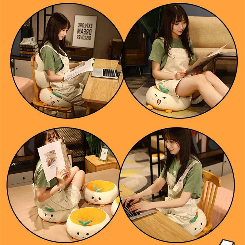 Подушка на стул плюшевая с рисунком животных подушки для кресла | Дом и сад