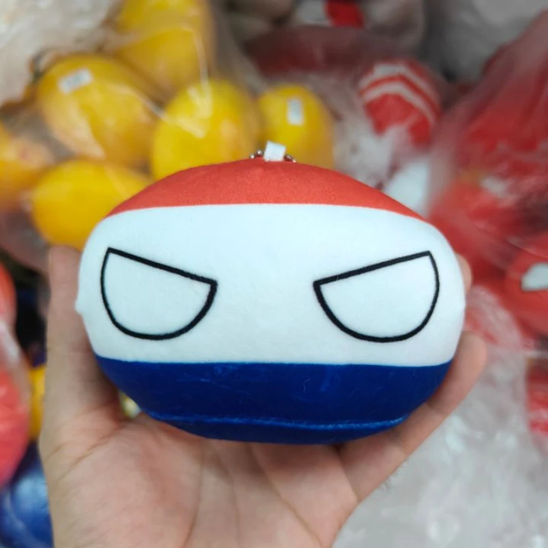 Фото Милая плюшевая игрушка Polandball, 10 см, плюшевая кукла в виде мяча Мексики, компаньон для сна, мультяшный брелок, подарок на день рождения для детей. №5