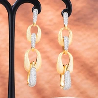 kellybola new diy shiny cz charm long earrings for women bridal wedding girl daily surper jewelry high quality hot romantic
