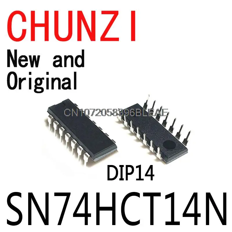 10 шт. Новый и оригинальный DIP14 SN74HCT14 74HCT14N 74HCT14 DIP встроенный IC SN74HCT14N