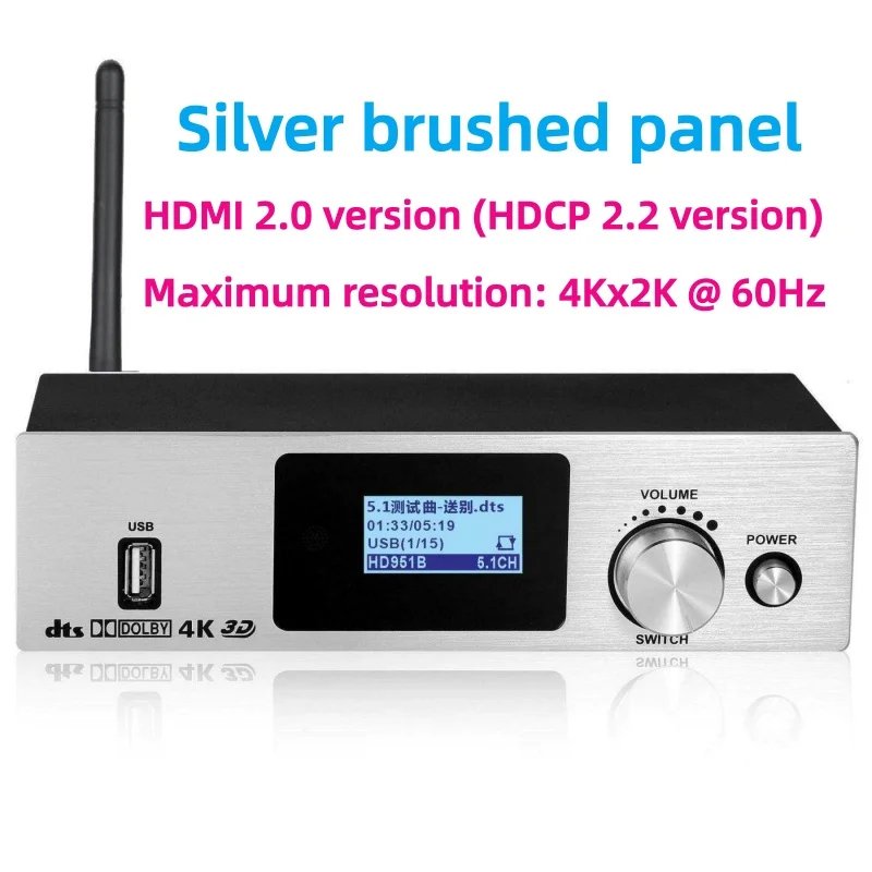 Аудиодекодер UD951B 5.1 DTS Dolby Atmos 5.1, USB-аудиокарта, цифровая аудиосистема 5.1CH с поддержкой ARC, HDMI, коаксиального и оптического волоконного подключения (art.: 3920d96ffa615) - 3920d96ffa615