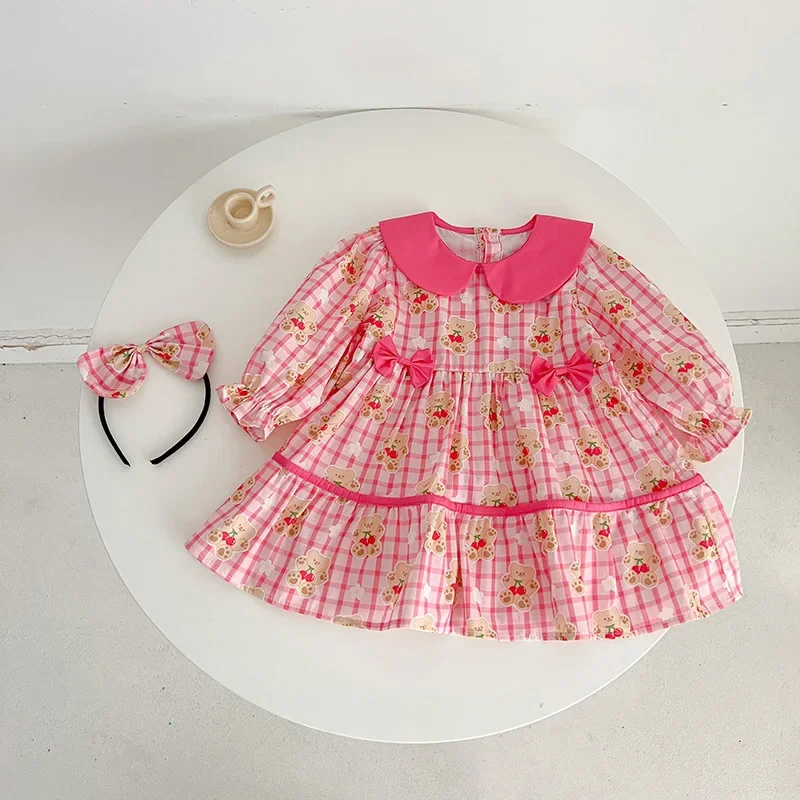 Весенне-осеннее милое боди с длинными рукавами и воротником Питер Пэн для