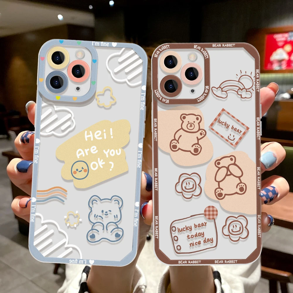 

Cute Bear Case For Vivo Y91C Y91 Y50 Y31 Y21 Y21E Y20 Y12S Y19 Y15A Y11 Y15 V23E S10E V23 S12 Y90 Y93 Y95 Y30 Y53S Y21A Y17 Capa