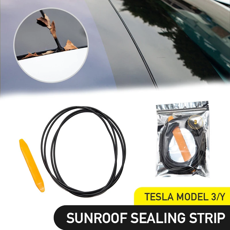 

For Tesla 3/Y Roof Sealing Strip Waterproof Windproof Noise Reduction and Sound Insulation