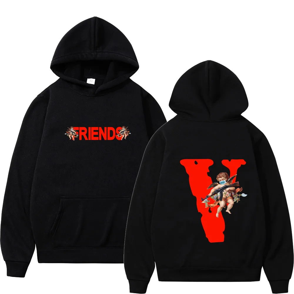 

New2022 VLONE Man Hoodies Cotton Sweatshirts Men Clothing Sweatshirt Woman Women's USA Brand Harajuku Hip Hop Friends Streetwear