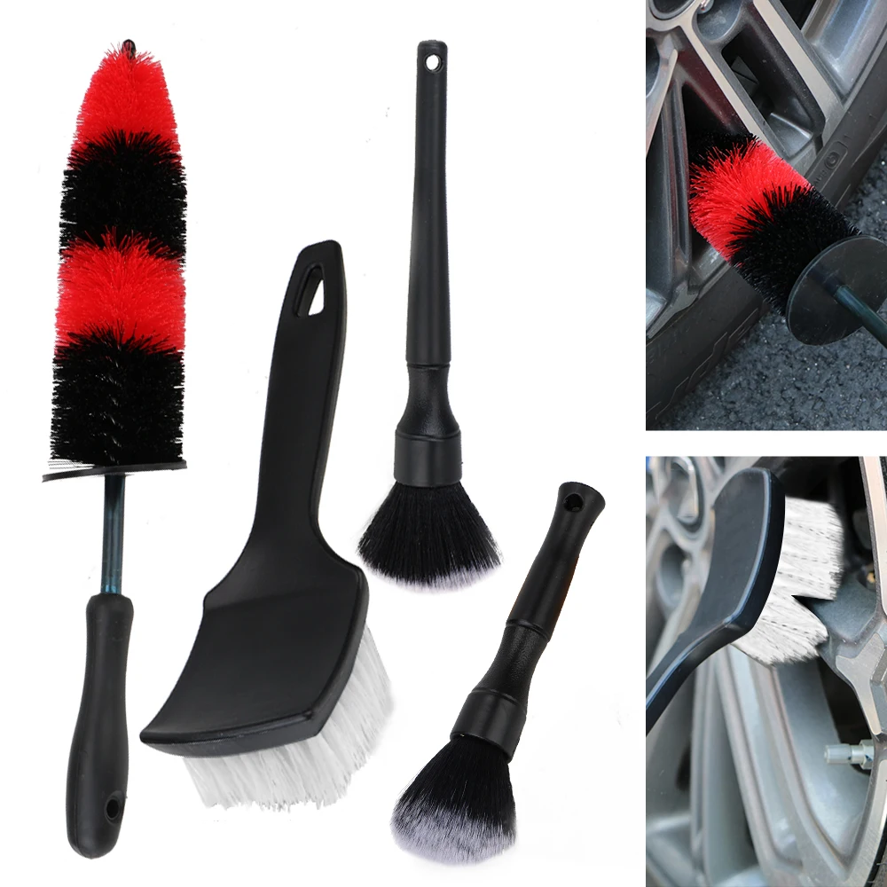 

Tire Rim Scrub Brush Interior Seat Crevice Brush Multifunction Car Wheel Wash Brush Super Soft Cleaning Brush