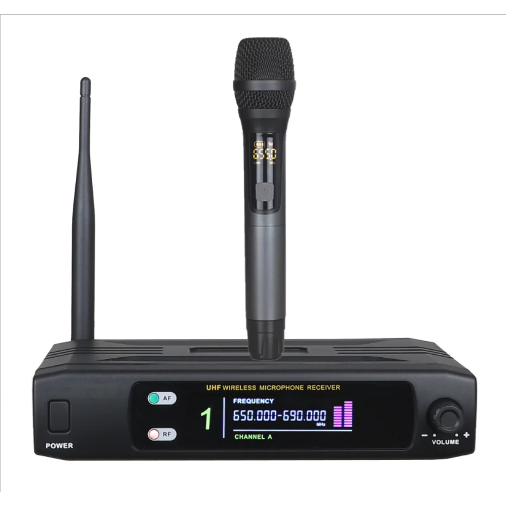 

AOSHEN RU-100 одноканальный ручной Uhf беспроводной микрофон FM Mic System