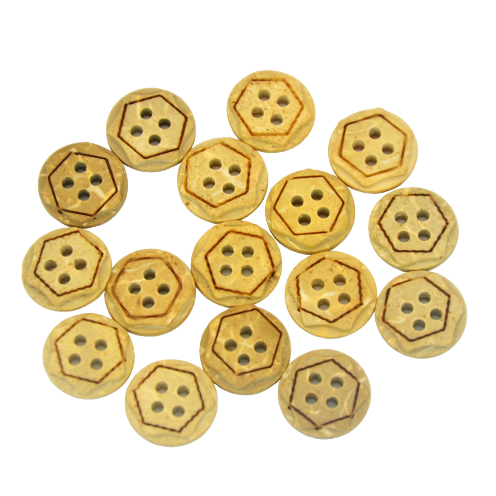 

50 шт., маленькие деревянные пуговицы, 12 мм