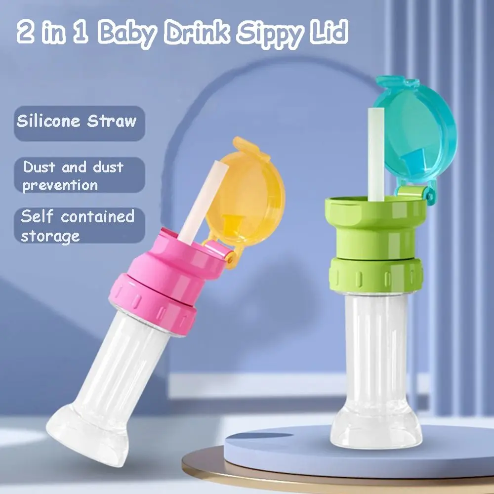 

Baby Water Bottle Cap Spill Proof Juice Soda Water Bottle Twist Cover Cap With Straw Safe Drink Sippy Replacement Kid Drinkware