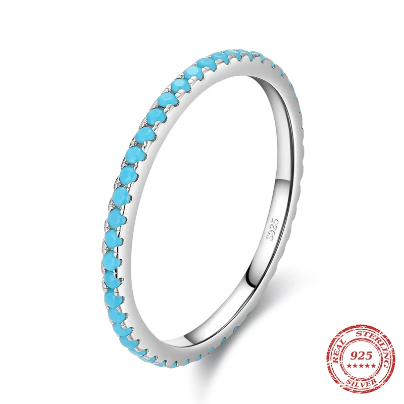 

Modian 100% 925 пробы Серебряное классическое изысканное кольцо бирюза Шарм составное кольцо на палец для женщин модные изящные ювелирные издели...