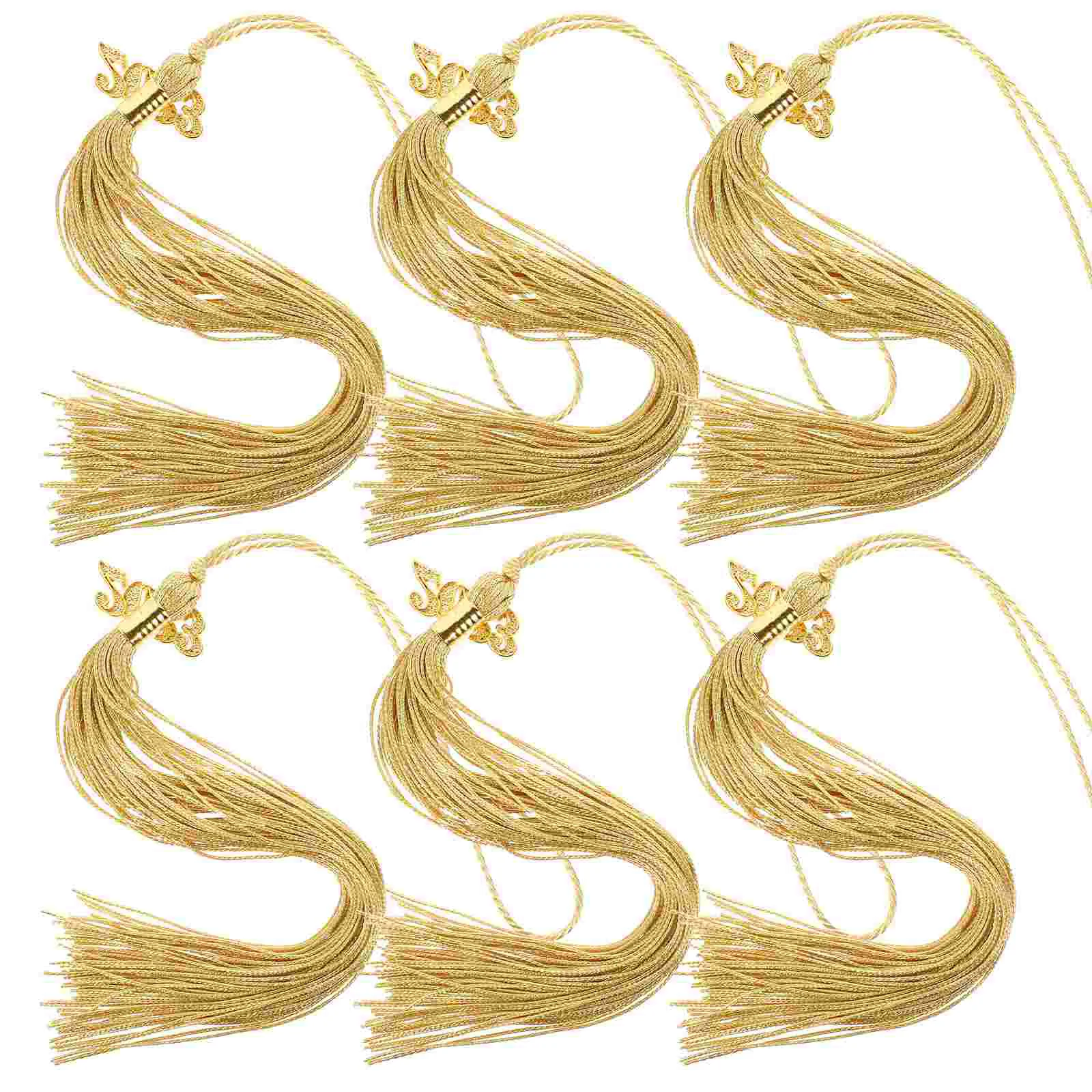 

6pcs Graduation Cap Tassel Charm 2023 Tassel Charms Hat Tassel Graduation Party Supplies