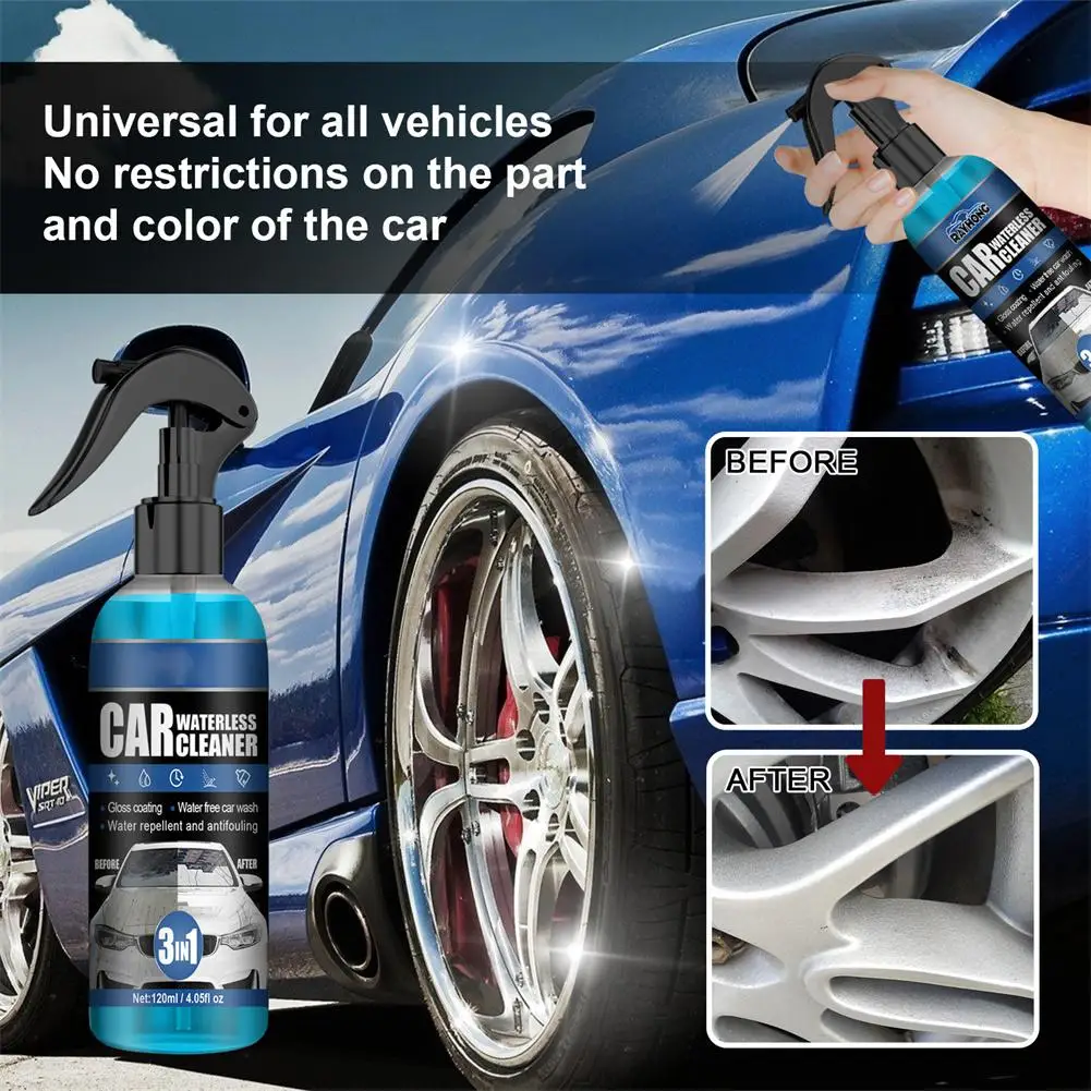 

Car Paint Coating Detailing Washing Spray 3-in-1 Decontamination Coating Hydrophobic Cleaner Polishing Spray