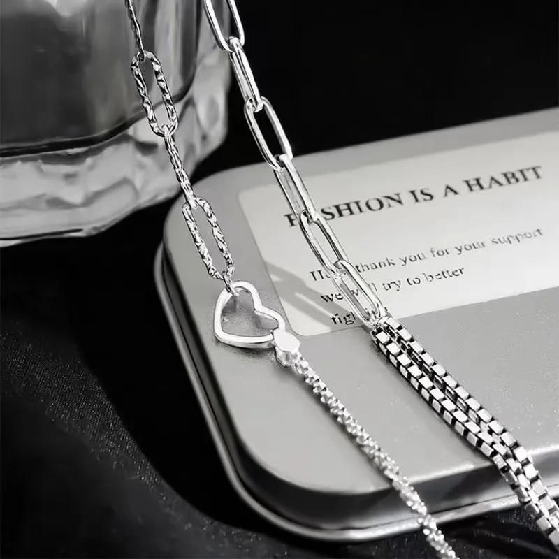 Браслеты для влюбленных серебро 925 пробы пара нишевых браслетов пары простой