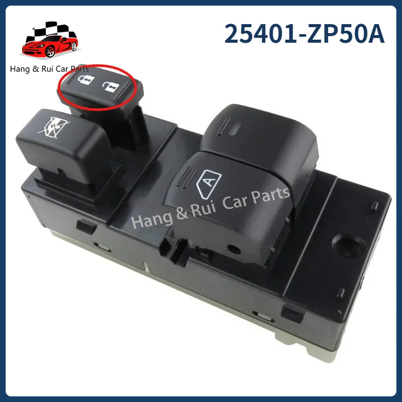 Фото 25401-ZP50A 25401-EA002 Переключатель стеклоподъемника передней левой двери для Nissan Frontier 2-дверный Altima Coupe 25401ZP50A 25401EA002 №2