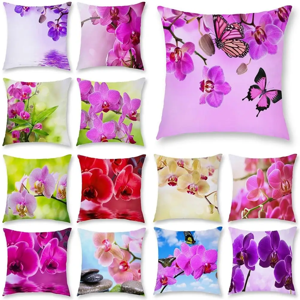 

Flower Pattern Digital Printing Pillowcase Living Room Home Decor