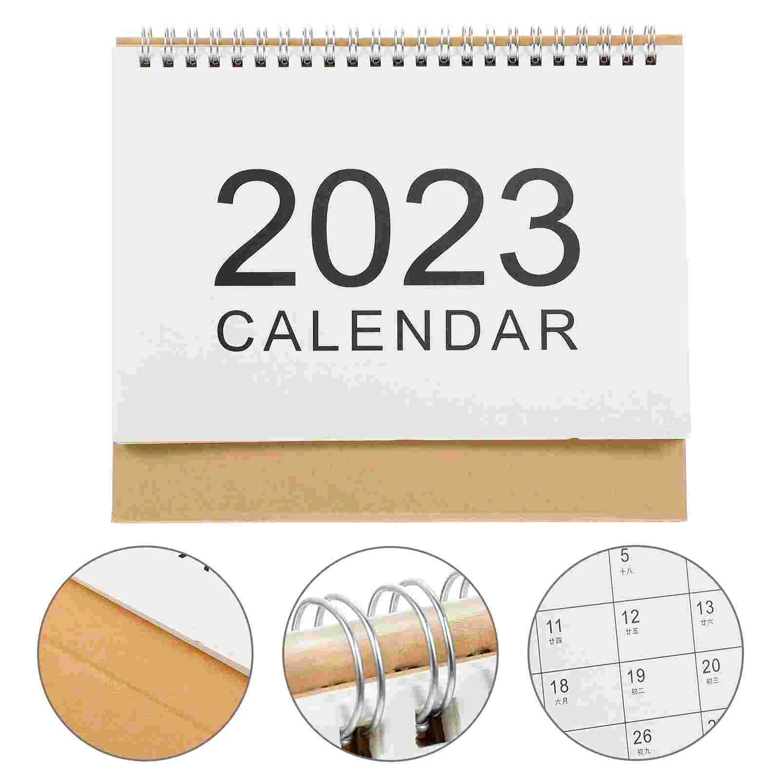 

Calendar Desk 2023 Desktop Monthly Planner Small Standing Office Schedule Year Table Home Ornament Decor Decorativestand Paper