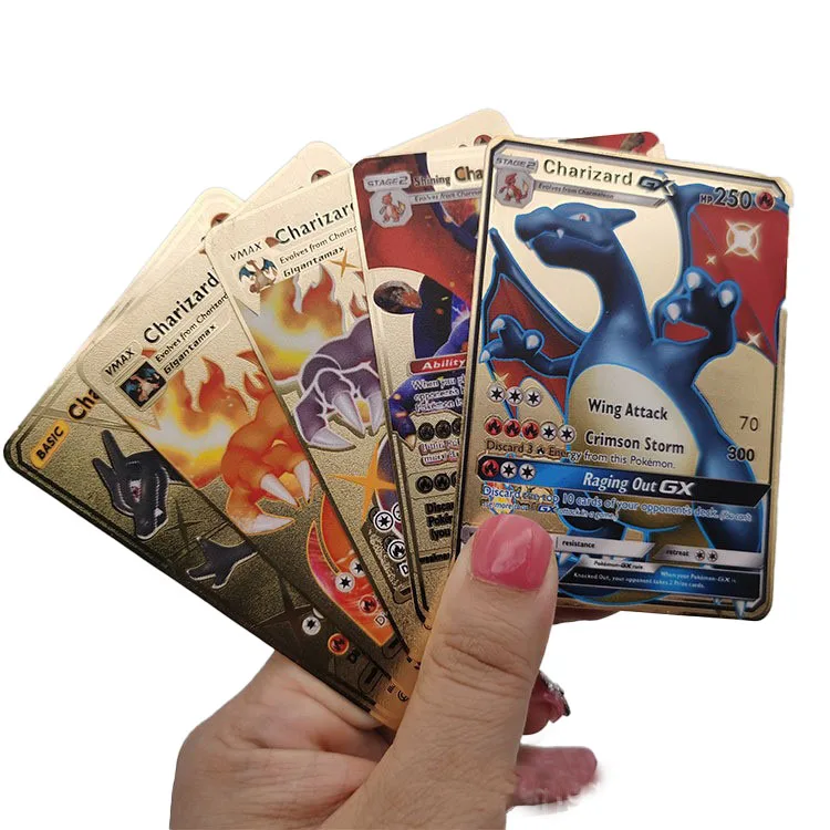 

Новинка, Pokemon Vmax Diy, мультяшная Фотокарта, металлическая карта, детские игрушки, коллекционная карта, детский подарок