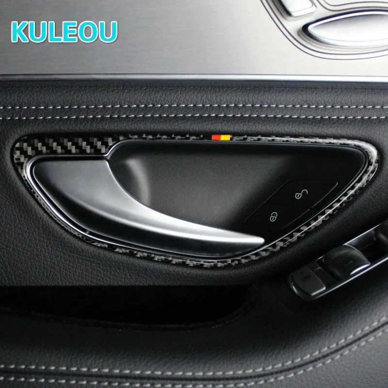 Наклейки из углеродного волокна для автомобильной внутренней дверной ручки