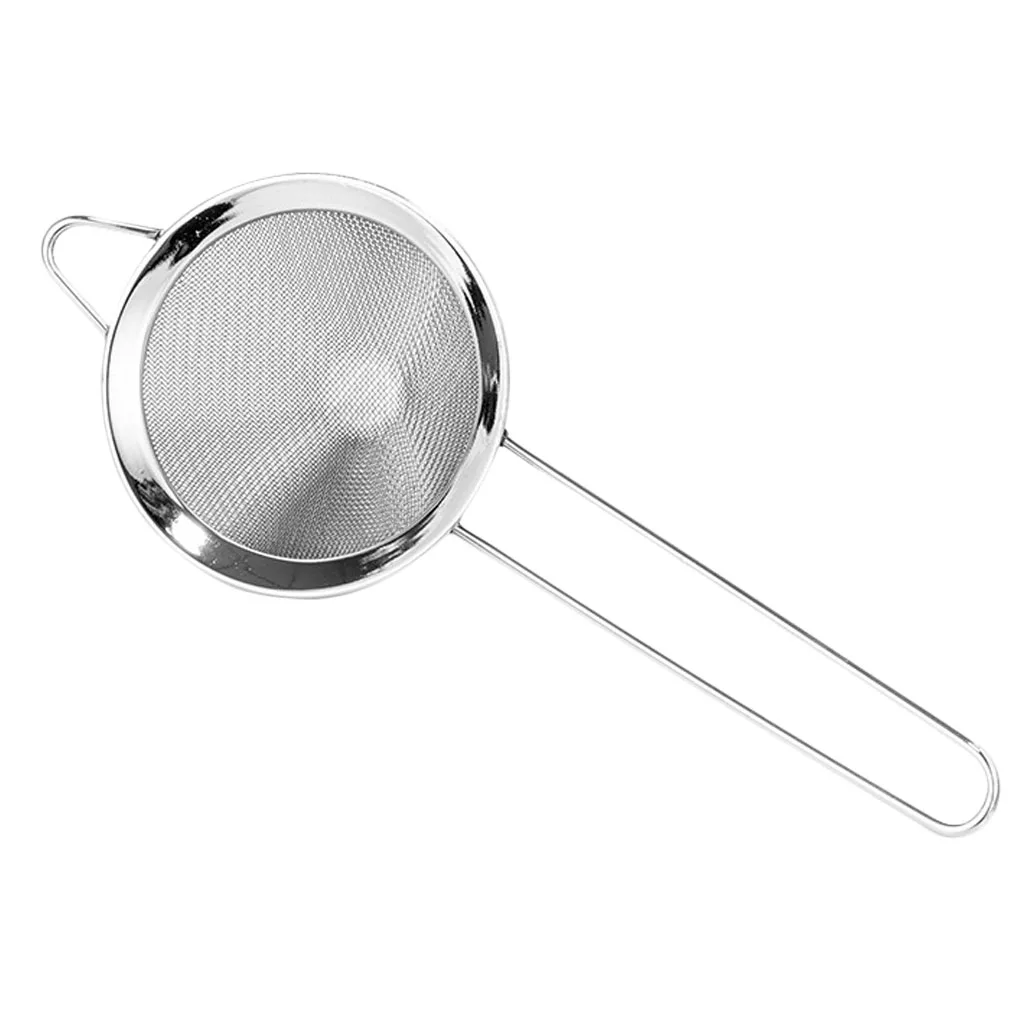 

Stainless Steel Conical Wire Fine Mesh Oil Strainer Metal Juice Strainer DIY Kitchen Bar Tools Cocktail Strainer