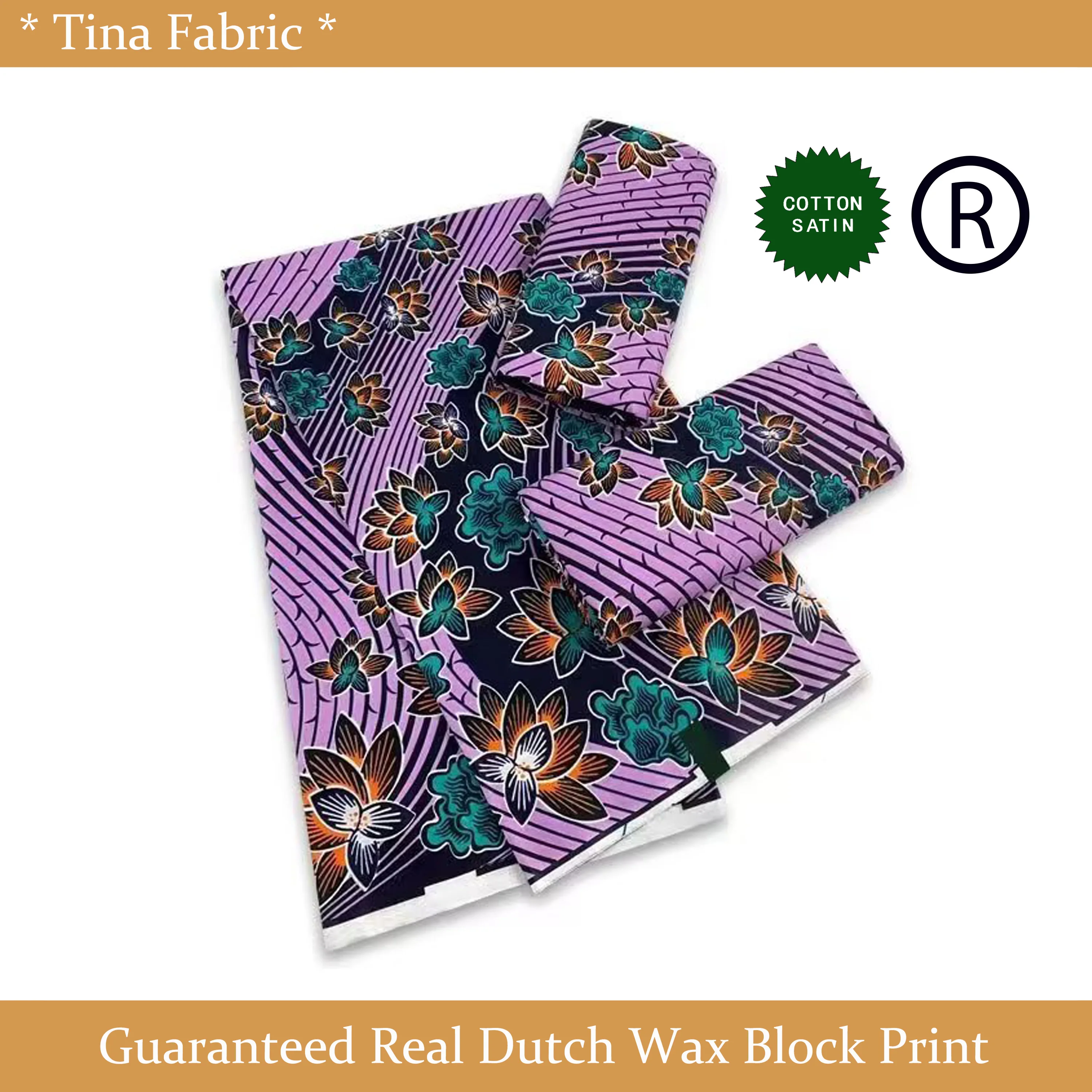 

Real Wax Original African Cotton Batik Fabric For Dress 6 Yards Dutch Hollandais Pagne Ankara Wax Print Fabric For Sewing V-1033