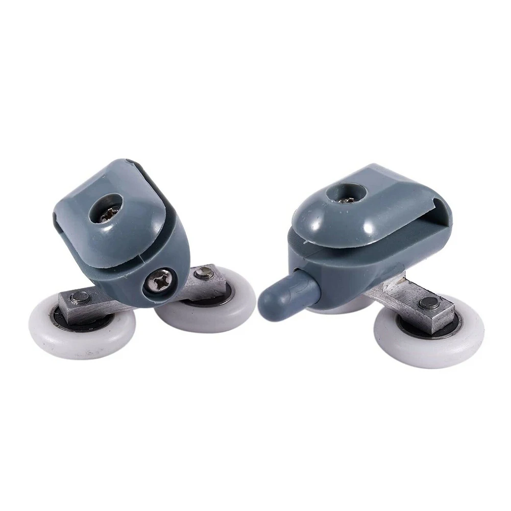

Shower Door Wheel Shower Door Pulley Bathroom Parts 12 Pcs 23mm Wheels 304 Steel Micro-bearings Chromed Plastic Body