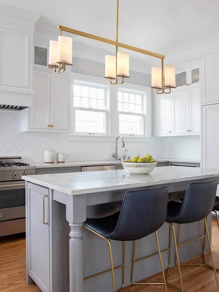 Люстра AiPaiTe итальянская Современная медная для гостиной столовой спальни