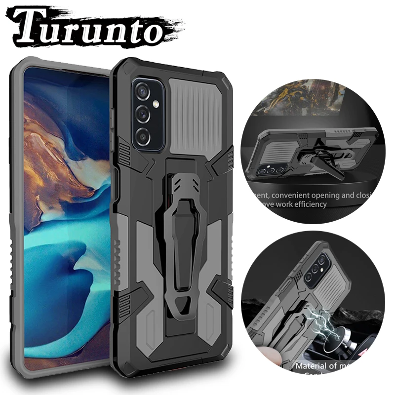 

Armor Shockproof Phone Case For Samsung M52 M31 M30S Car Magnetic Bracket Back Cover For Galaxy M13 M11 M12 M10 M23 M21 M01 Core