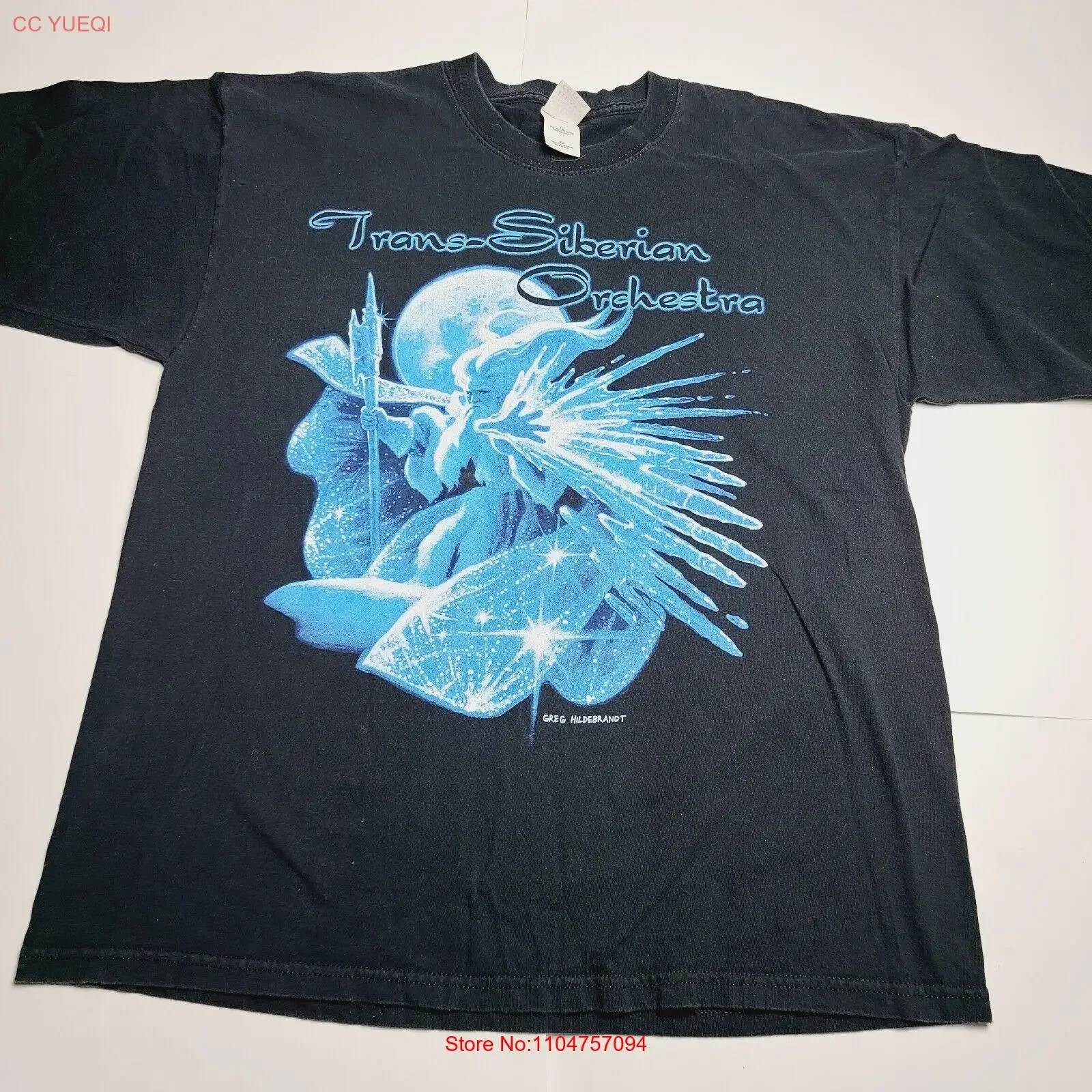 Фото Винтажная футболка Trans Siberian Orchestra Winter Tour 2004, полный размер XL, винтажная, мягкая, удобная, повседневная, слегка №1