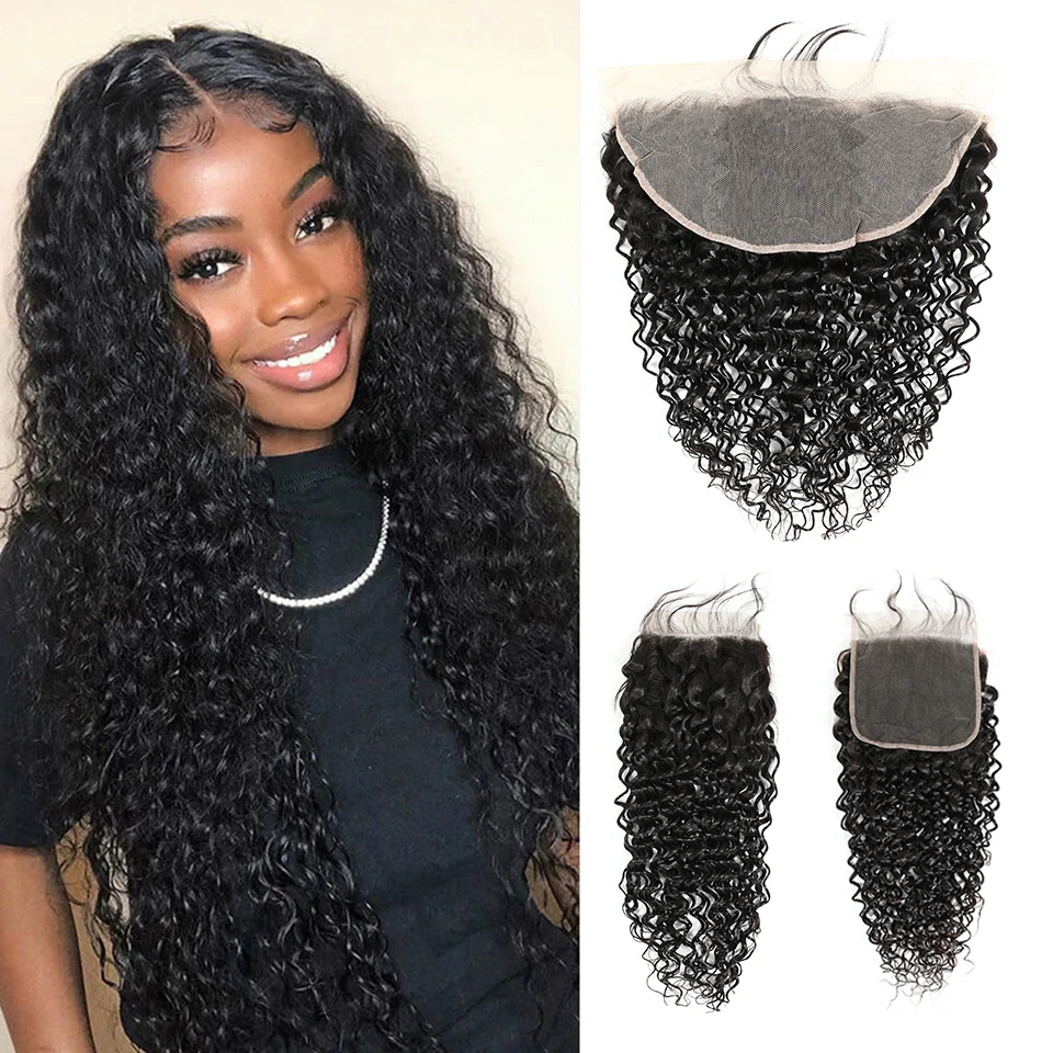 

Beautyloverhair Water Wave 5X5 13X4 100% человеческие волосы с кружевной застежкой, оптовая продажа, бразильские прозрачные с детскими волосами