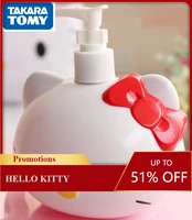 takara tomy hello kitty fashion cute anime cartoon bathroom home hand soap bath plastic squeeze bottle