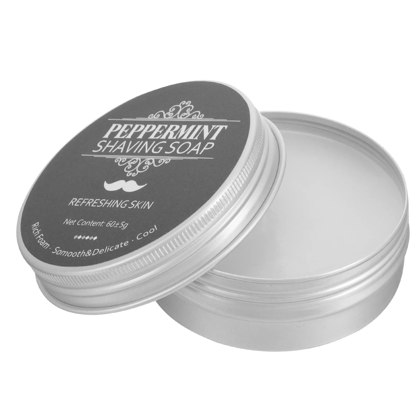 

Peppermint Shaving Soap Men Shave Soap Beard Shaving Soap Portable Shaving Soap