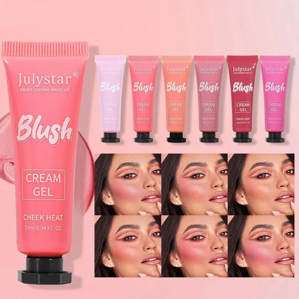 

3 IN 1 Matte Blusher Natural Fine Flash Cheek Rouge 10ML Gloss High Face Cream Contour Brighten Skin Blush Modify Color Las J0I8