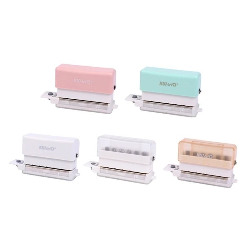 

Mini Hole Puncher 6 Holes Hole Puncher A4-B5-A5 Loose‑Leaf Manual Hole Punch