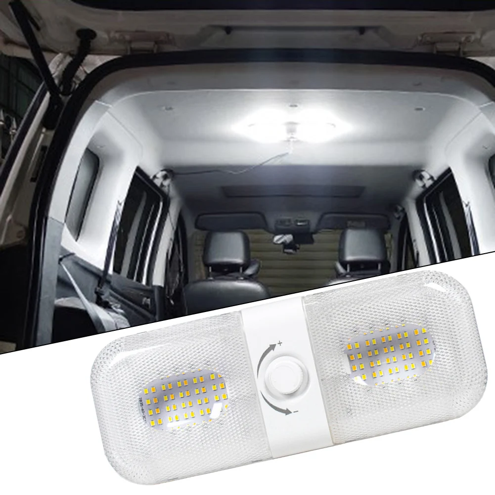 

12-24V Stepless Dimming RV LED Dome Light Highlight 120 LED Cab Reading Light Boat Caravan Motorhome RV Accessories Supplies