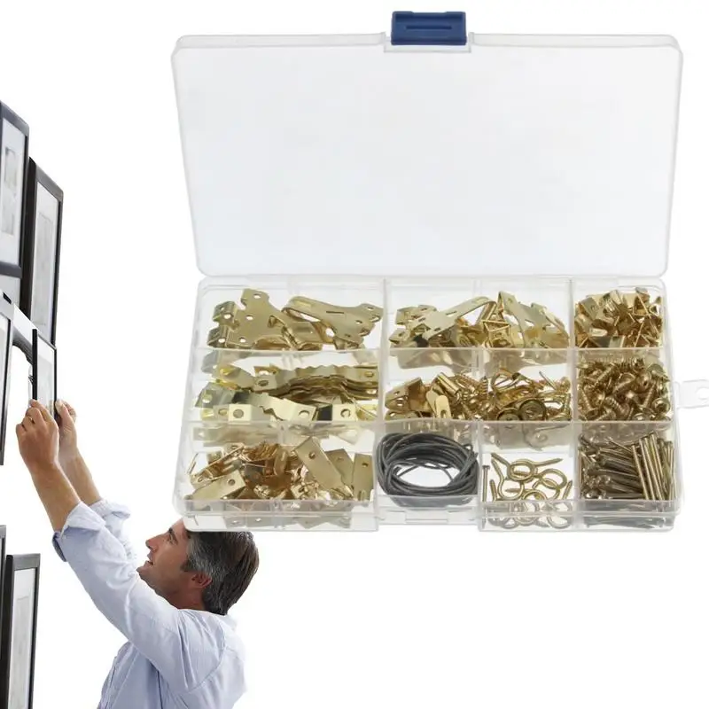 

Набор для подвешивания картин, 282 шт., набор для подвешивания картин, ассортимент вешалки для картин, подвесная фурнитура с крючками, проволо...