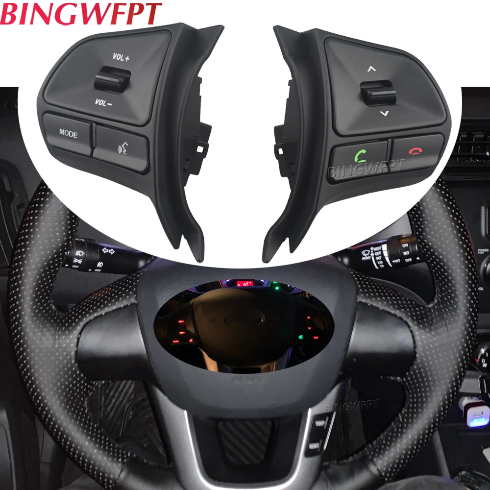 

Кнопка управления громкостью аудио на руль для KIA RIO 2011, 2012, 2013, 2014, 2015, 2016, переключатель телефонного звука с подсветкой