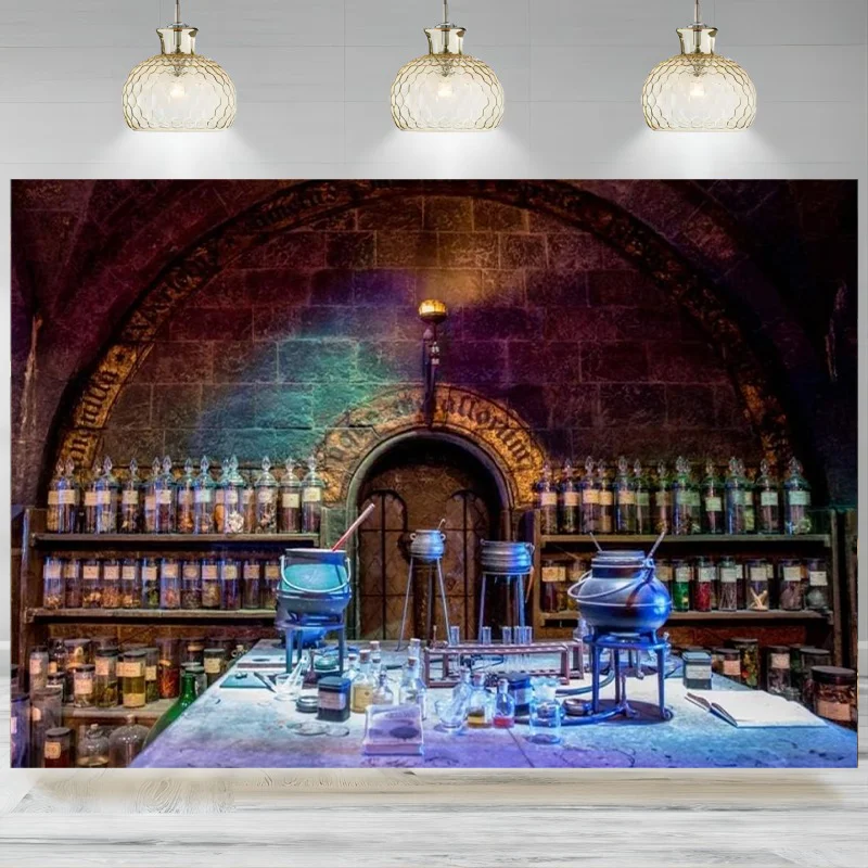 Фон для фотосъемки с изображением ведьмы