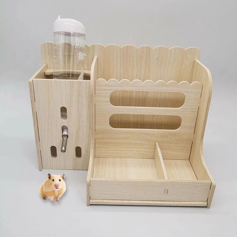 Многоцелевой диспенсер для воды сена мелких животных с подставкой бутылок питья