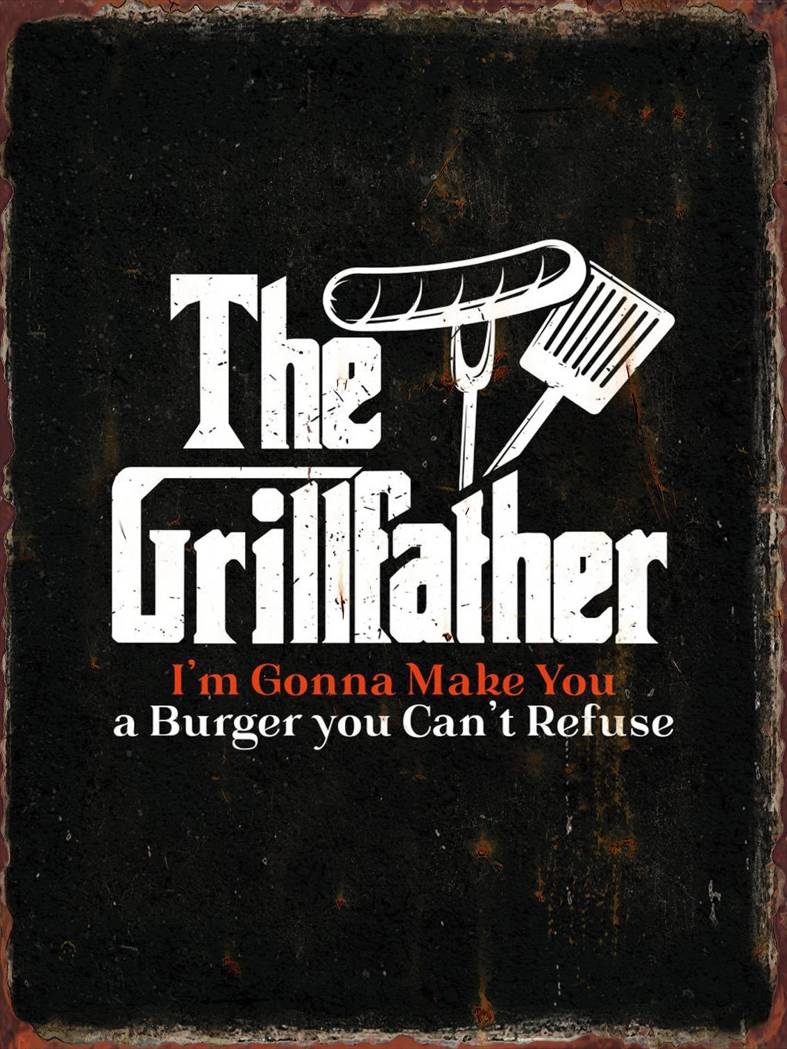 

Металлическая табличка-декор винтажного стиля