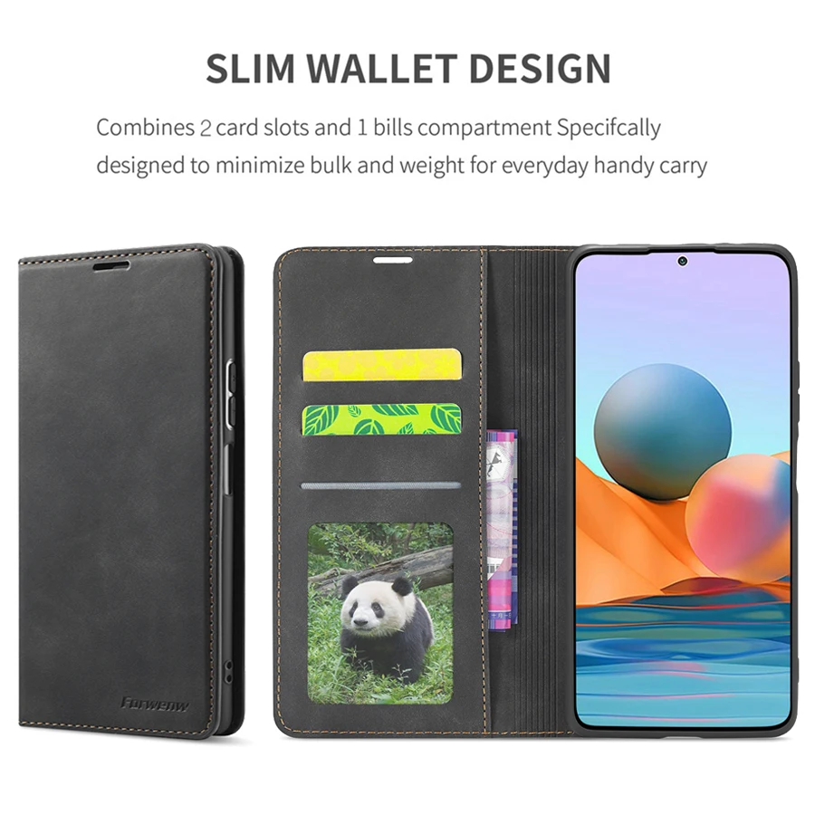 Wallet Leather Case For Xiaomi Redmi 10 10C 9A 9C 9T Note 11 Pro 10S 10 Pro 9 Pro 8 Pro Mi Poco X4 Pro X4 GT M4 Pro M5s 12T Pro