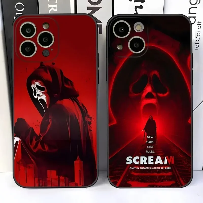 Чехол для телефона Ghostface Horror Scream Art Samsung Galaxy S10 S20 S21 S22 S23 S24 FE Plus Ultra Note 20 задняя крышка