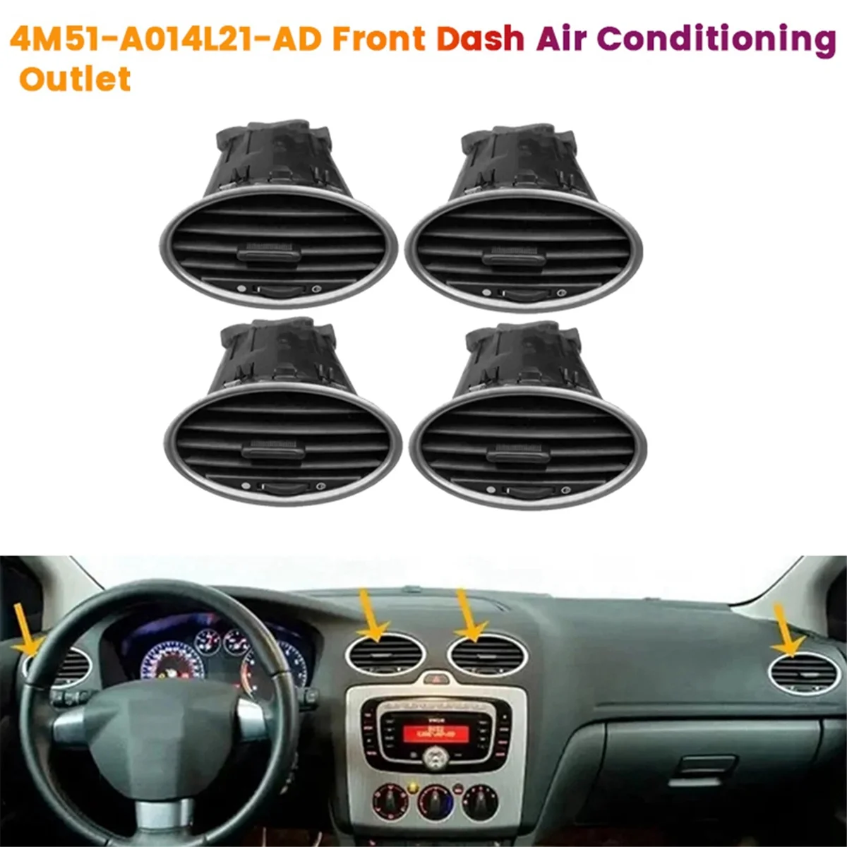 1 компл./4 шт. 4M51-A014L21-AD передняя панель центральное выходное отверстие для