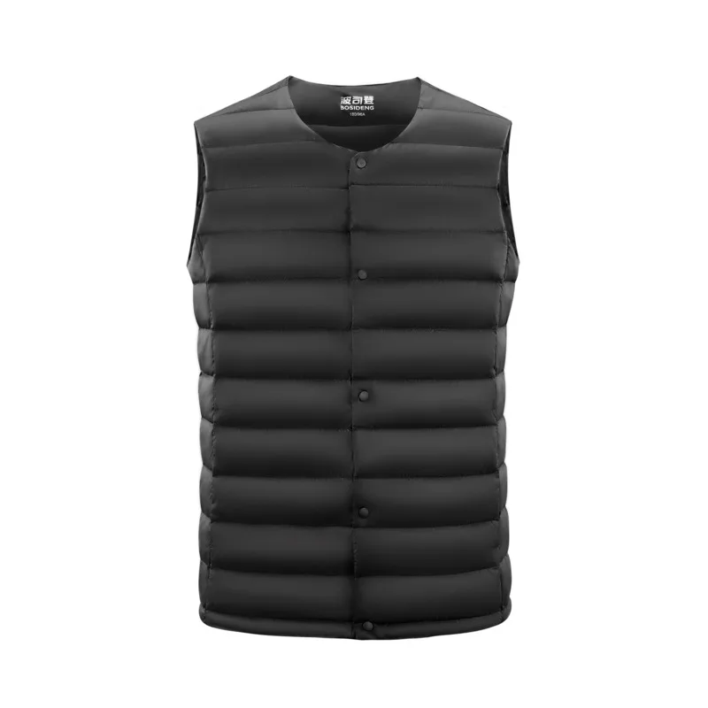 Мужской портативный жилет BOSIDENG на белом утином пуху куртка без рукавов
