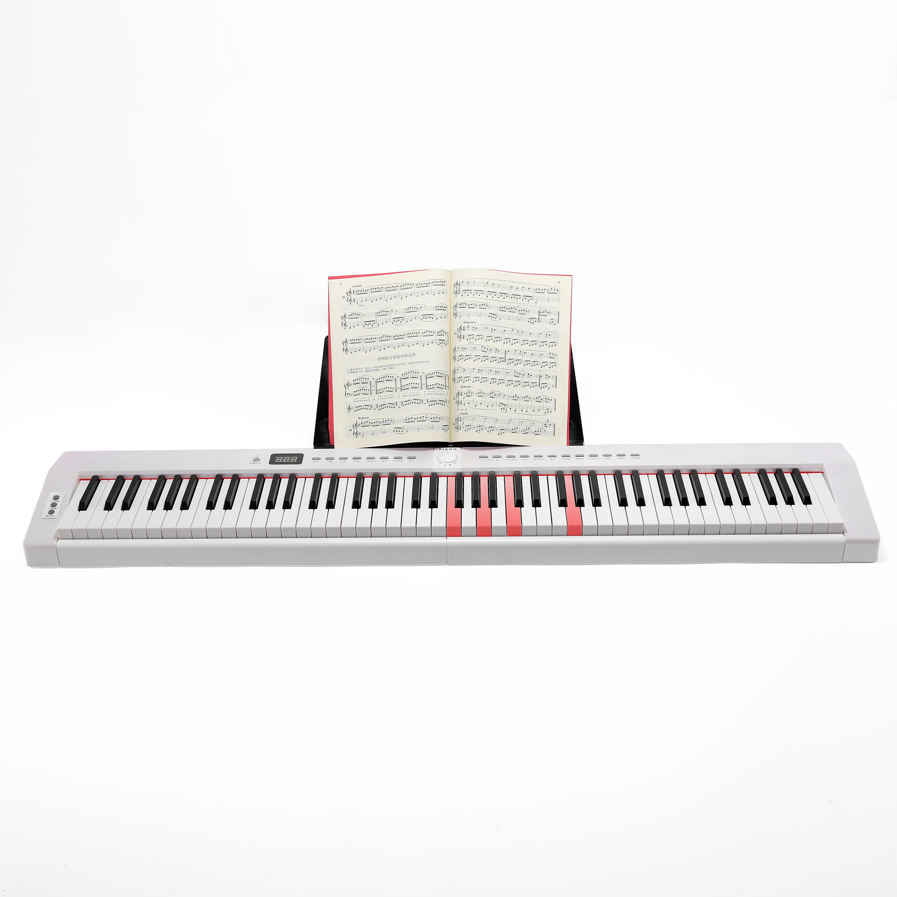 

2022 Lighting keys piano musical piano 88 keys electronic keyboard touch sensitive piano with MIDI and MP3