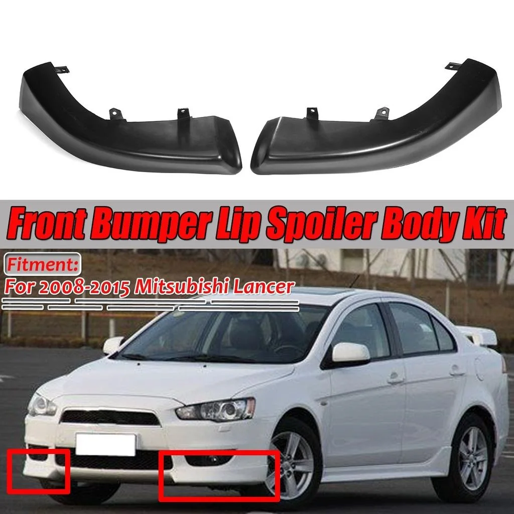 2 шт. защитный диффузор для переднего бампера Mitsubishi Lancer 2008-2018