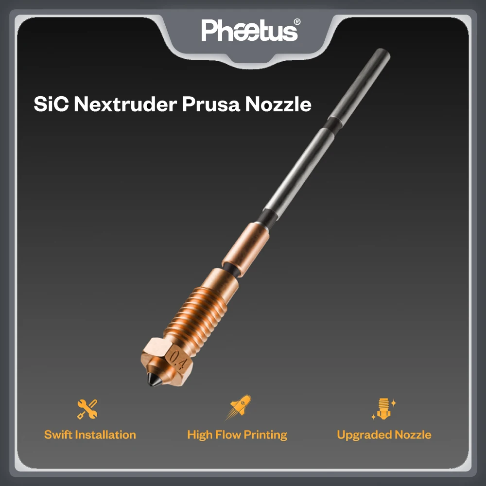 Фото Сопло Phaetus Sic Nextruder Prusa SiC 0.4мм 0.6мм для 3D-принтеров Prusa MK3.9/MK4/MK4S/XL №3