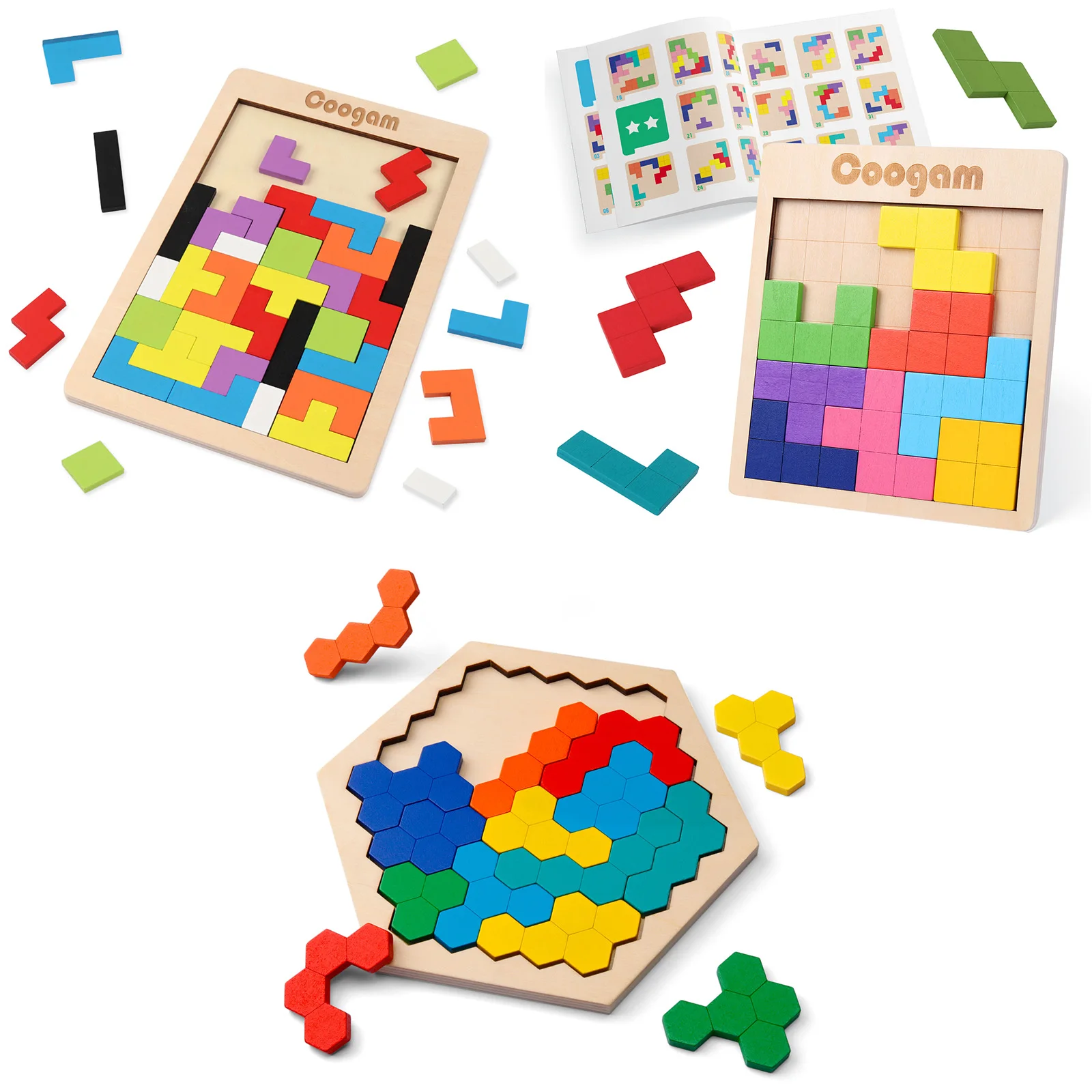 

Красочный 3D пазл, деревянные игрушки, Высококачественная Математическая головоломка Tangram, детские дошкольные воображения, обучающие игрушки для детей