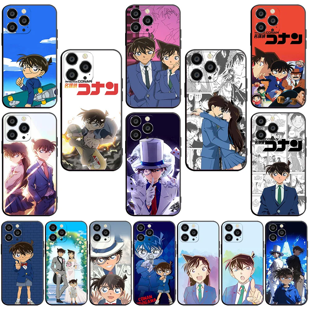 BK-17 Detective Conan Silicone Case For Xiaomi Poco F6 X6 C65 X4 M2 M3 M4 M5 F3 Pocophone F1 F2 C40 Pro